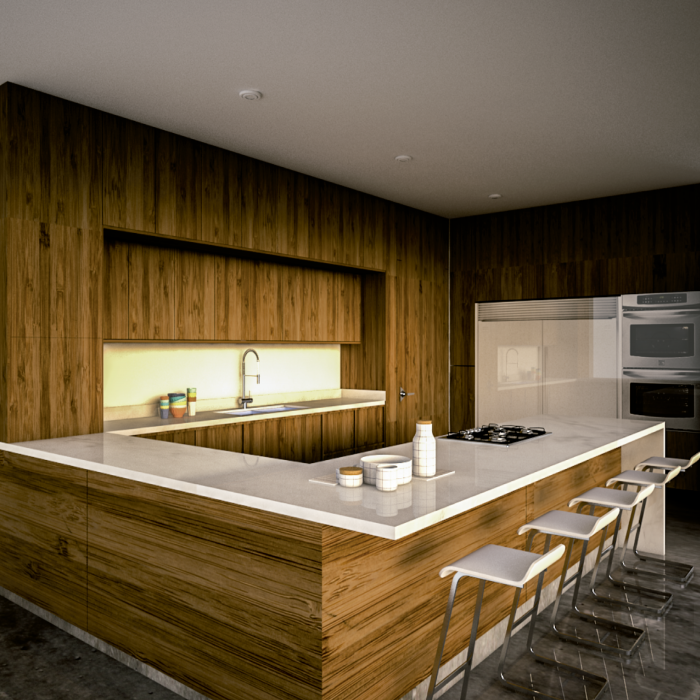 KW Cocinas Herrajes - Portafolio - Cocina Recta - Cocina en L - Cocina